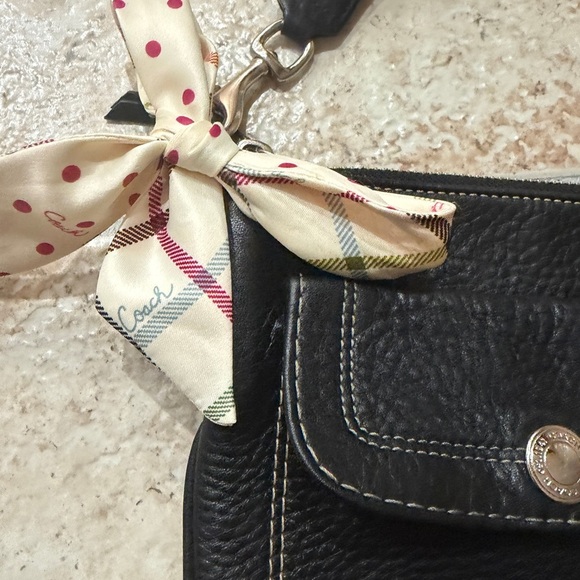 Coach Small Black Crossbody with Adorable Silk Bow - Picture 4 of 16
